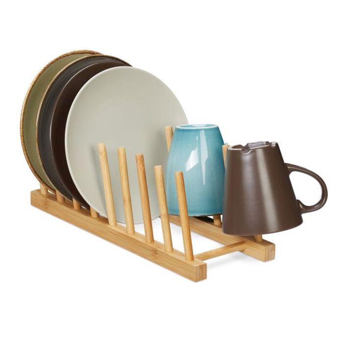 Relaxdays Bamboo Counter Stand