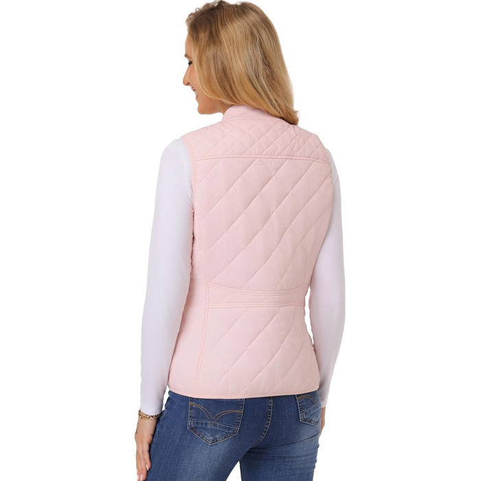 Жіноча степна жилетка Fuinoth з рифленим коміром, світло-рожевого кольору (XXL)