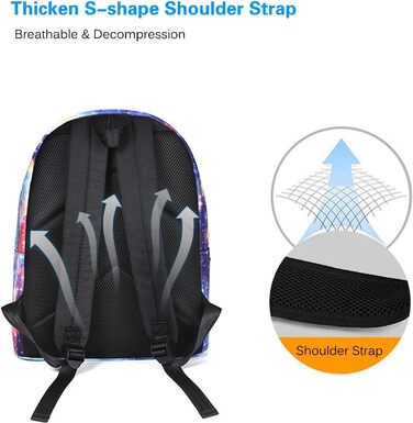 Шкільний рюкзак FANDARE Galaxy для хлопчиків та дівчаток з пеналом, 14