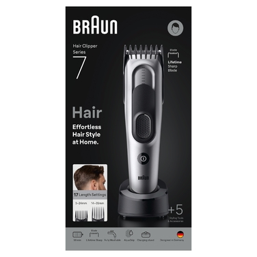 Тример для волосся Braun Series 7 HC7590 + 5 насадок для стайлінгу