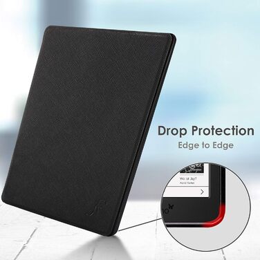 Чохол для Tolino (2019) Roségold: тонкий, легкий, з авто-функцією сну/пробудження, чорний