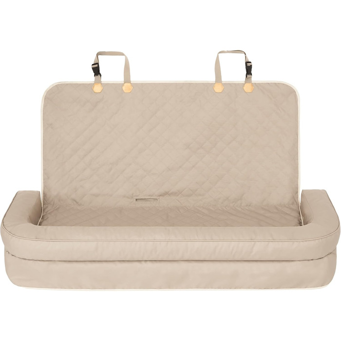 Автоматик для собак та котів: підстилка на заднє сидіння, переноска, корзина, шлейка, ліжко, корзинка, бежевий Оксфорд, 133 x 45 см