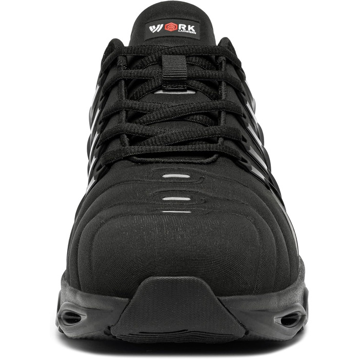 Чоловічі робочі черевики LARNMERN з металевим підноском, зручні, дихаючі, антипрокольні, легкі, модна модель, розміри 36-50 EU, чорний колір