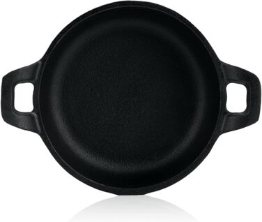 Набір з 6 чавунних сковорідок BBQ-Toro для гриля, 13 см, вже прожарені, для подачі та приготування страв