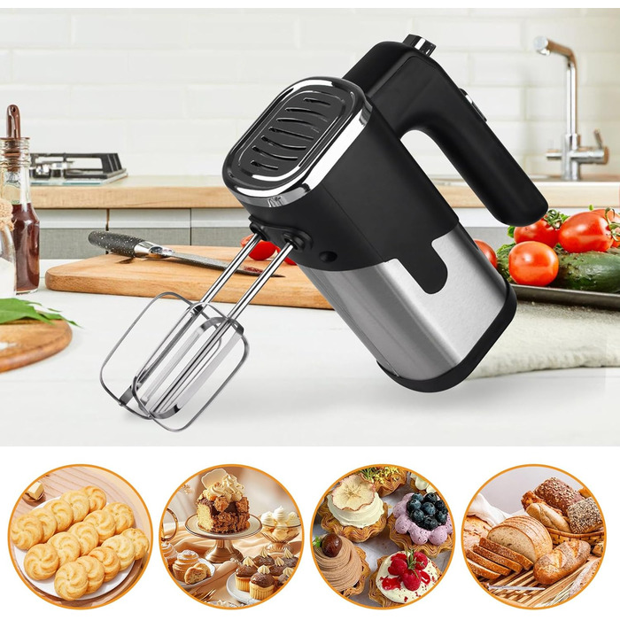 Електричний міксер 800W з 5 швидкостями: для випічки та збивання