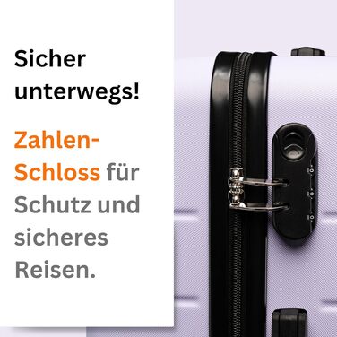 Чемодан NOWI Bergamo: водостійкий, 8 коліс, 360°, телескопічна ручка, повне внутрішнє оздоблення (M, фіолетовий)