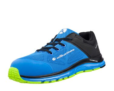 Черевики робочі Albatros Lift Impulse S1P ESD з фібергласовою захисною капами, антипроколюючі, антиковзкі, термостійкі, чоловічі, 43 EU, блакитні