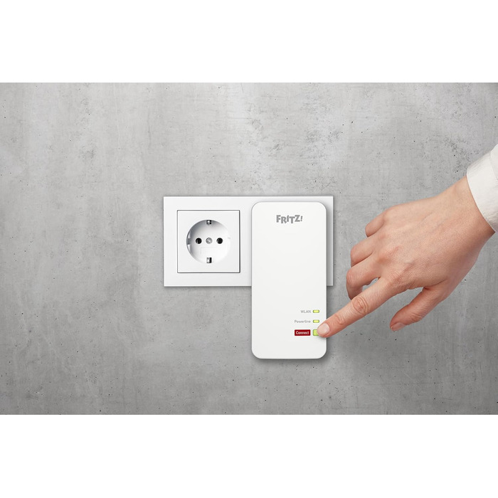 Адаптер FRITZ!Powerline 1240 AX (Gigabit Powerline, Wi-Fi 6, точка доступу WLAN, для потокового відео, HD, інтернет-ТБ, 1200 Мбіт/с)
