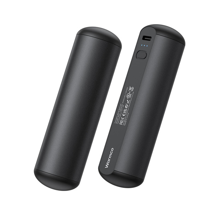 Електричні грілки для рук Warmco Magnetische 2 шт., 10000 mAh, багаторазові, 3 режими нагріву, powerbank, чорний