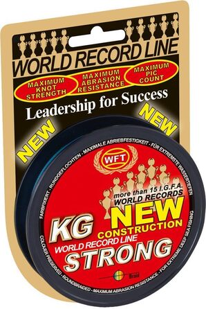 WFT 0.22mm 32kg Strong Chartreuse - 300m Braided Fishing Line, Braid Line, Predator Fishing Line