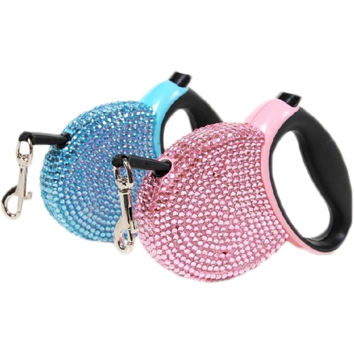 Висувна поводок для собак і котів, блакитний, для маленьких та середніх порід