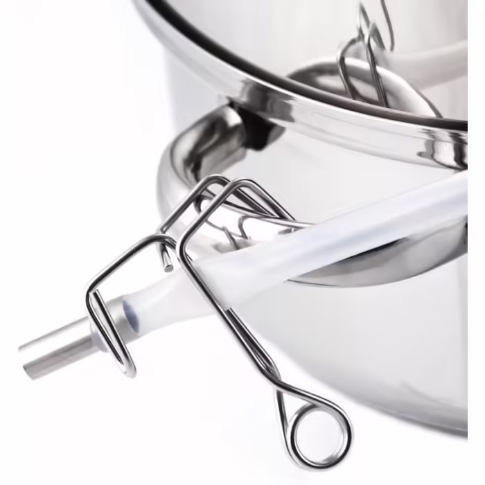 Grafner 8.5 Liter Stainless Steel Steamer/Juicer, diameter Ø26cm, with drain tap and glass lid, induction-compatible, ideal for juice and jelly, fruit pot juicer, fruit press, fruit and vegetable juicer.