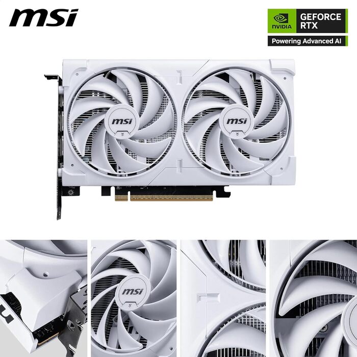 Відеокарта MSI GeForce RTX 5060 VENTUS 2X OC WHITE 8GB GDDR7, PCIe 5.0
