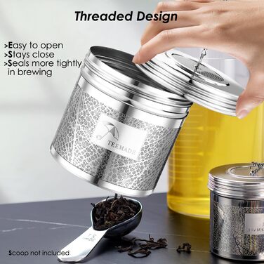 Large Tea Filter - SUS 304 Stainless Steel Tea Strainer with Extended Chains and Extra Fine Mesh Tea Egg for Infusing Herbal Tea, Spices, or Soups