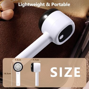 Електричний видалення ворсу Blendura - бездротовий триммер для одягу з 6 лезами, 3 рівня та LED-дисплеєм