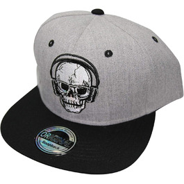 Кепка Snapback з принтом черепа Skull, стильний дизайн, 50 Rock