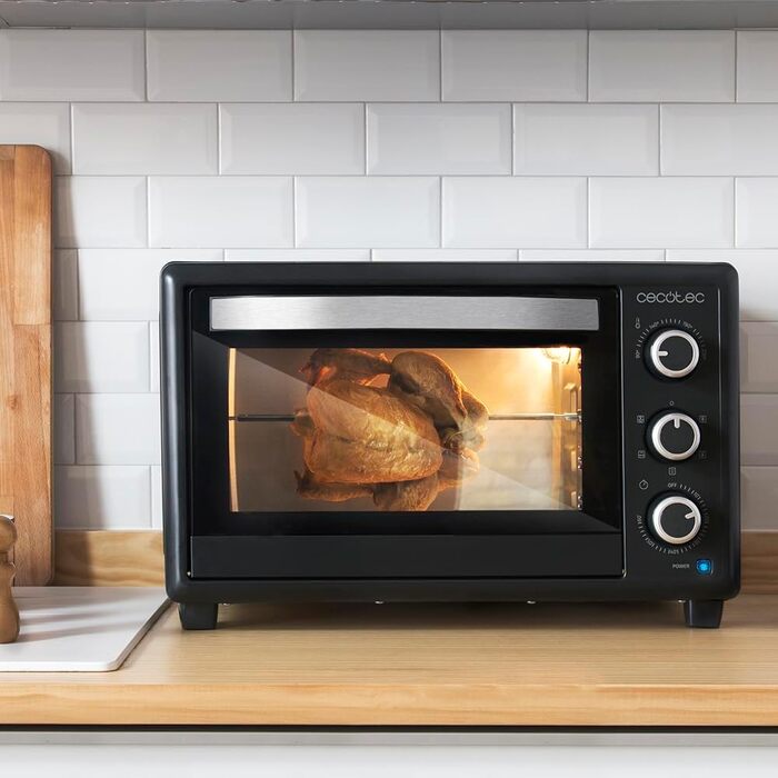 Мультиварка Cecotec Bake&Toast 1090 Black: 1000 Вт, 30 л, таймер, регулювання температури до 230ºC, дека, решітка-гриль та щипці