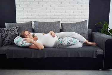 Подушка для сну Babymam, біла, силіконові кульки, 3в1