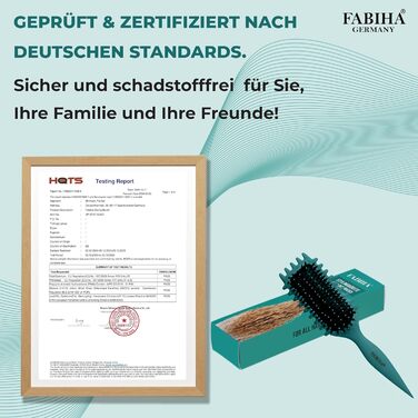 Щітка для волосся Lockenbürste Premium - для кучерявого волосся, біо-щітка з щетиною дикого кабана, без заплутування, оригінальна 3-в-1 для створення локонів (Ліловий/Блакитно-зелений)