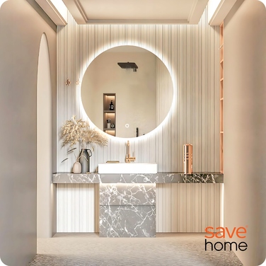 Настінне кругле дзеркало Save Home, 800 x 800 мм