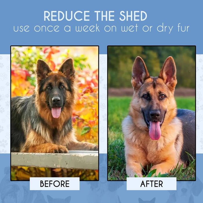 Професійна щітка Candure для собак та котів з довгим волоссям, гребінець для грумінгу, 17+9 зубців, видаляє ковтуни та шерсть (Блакитний/Чорний)