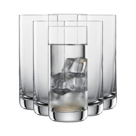 SCHOTT ZWIESEL Longdrink Glasses Convention (Set of 6), straight-lined glasses for long drinks, dishwasher-safe Tritan crystal glasses, Made in Germany (Article No. 175495)
