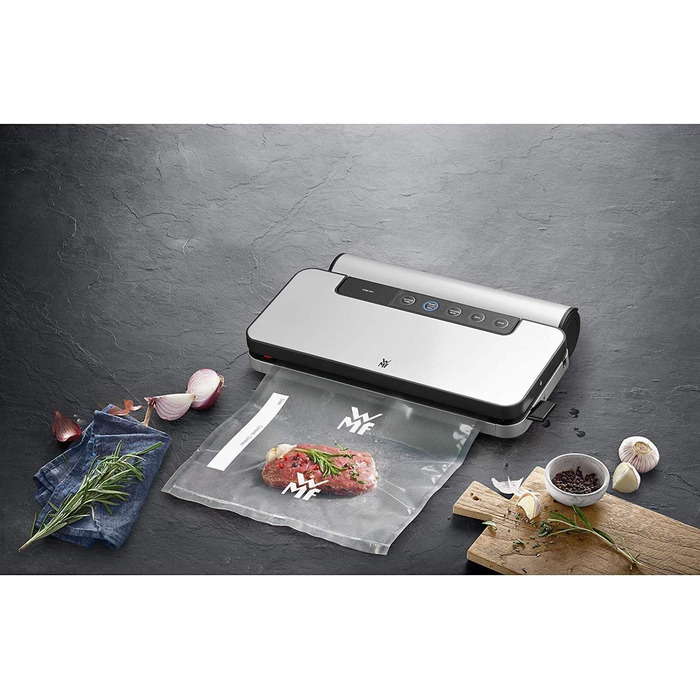 WMF Lono Vacuum Bags for Vacuum Sealer, 50-Piece Vacuum Bags, 20 x 30 cm, 4-Layer Film, Textured/Smooth Side, BPA-Free, Transparent