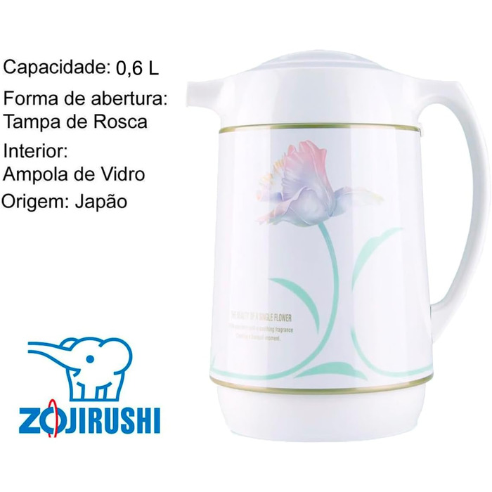 Термокружка Zojirushi, 1 л, білий колір, виготовлена в Японії