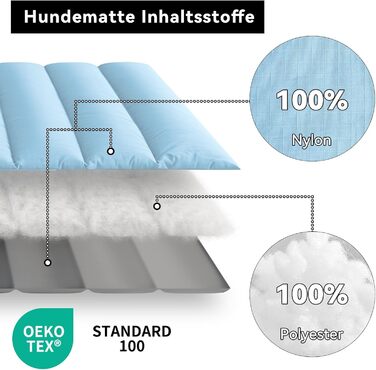 Водонепроникний килимок для собак Western Home: зручний, портативний, 110x68 см (Блакитний)