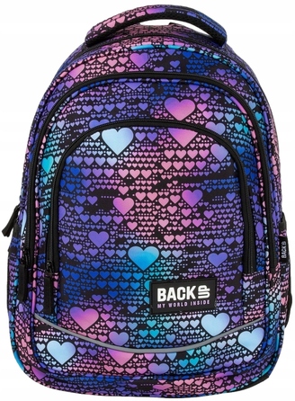 Молодіжний шкільний рюкзак BackUP 26L dance hearts з сердечками, відділення для ноутбука та формату А4