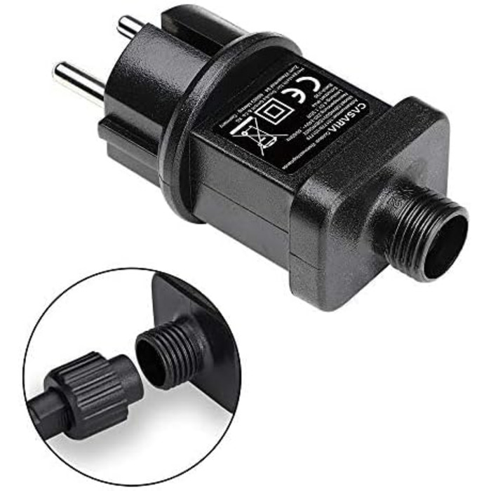 Гірлянда святкова CASARIA 5м, 100 LED, тепле біле світло, для декорування приміщень та вулиці