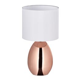 Relaxdays Table Lamp Metal & Fabric