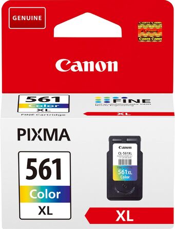 Оригінальний кольоровий картридж Canon CL-561XL FINE XL (подовжений ресурс), екологічна упаковка