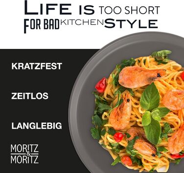 Набір посуду Moritz & Moritz NORDIC на 6 осіб (48 предметів) - 18-ти частинний сервіз з кераміки в скандинавському стилі. Міцний набір тарілок на 6 осіб для щодня та гостей.