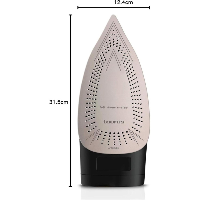 Праска відпарювач Taurus Geyser Eco 3000, 3000W, 200 г/хв, чорно-зелена