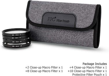 Набір макро-фільтрів JC 77mm Close-up: +2, +4, +8, +10 для об'єктивів Sony FE 24-105mm, 100-400mm, FE 85mm, та інших