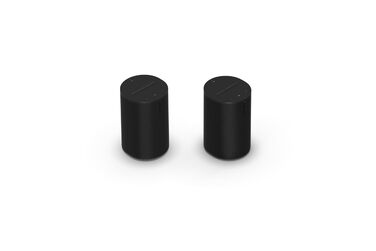 Sonos Era 100: Розумна колонка з Wi-Fi, Bluetooth, Alexa (Чорний, 2 шт., з голосовим керуванням)
