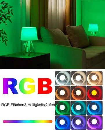 LED-лампа Egobasic настільна бездротова з пультом, таймером, регулюванням яскравості, акумулятором, змінним кольором, для спальні, кухні, вітальні (тринога з харчової смоли)