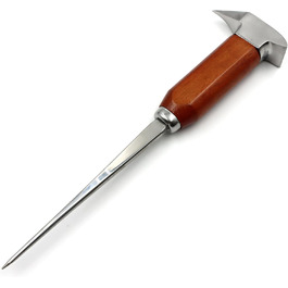 Stainless steel ice pick, ice pick for breaking ice, ice pick with wooden handle, ice pick for kitchens, bars, bartenders, best ice carving tools (long)