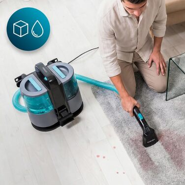 Пилосог-мийка Cecotec Conga 1700W 3-в-1: для килимів, плям, з резервуарами 1.6л/0.95л, радіус дії 9м (Carpet&Spot Clean XL Neo)