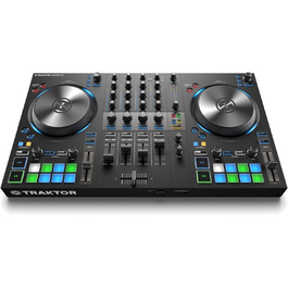 DJ контролер Native Instruments Traktor Kontrol S3 4-канальний з 16 педами та інтегрованою звуковою картою, Traktor Pro 4