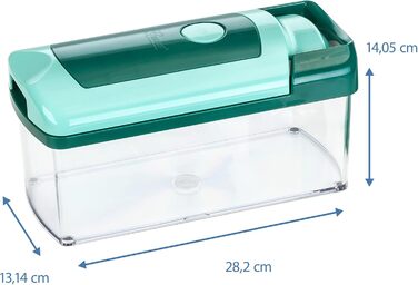 Набір для нарізки Genius Nicer Dicer Fusion, 13 частин, смарагдовий, для овочів та фруктів