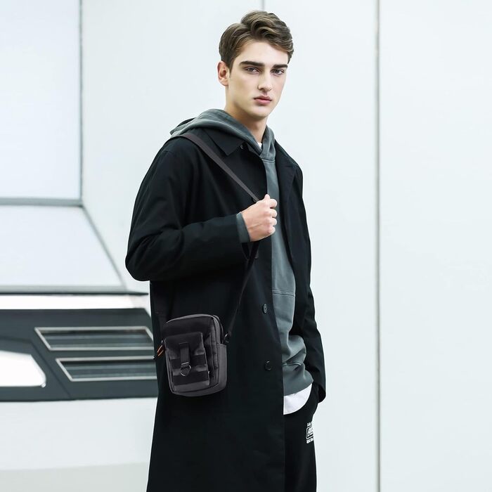 Поясна сумка Bauchtasche для чоловіків та жінок, спортивна сумка через плече, фанні-пак для активного відпочинку, подорожей, спорту та прогулянок (сірий)