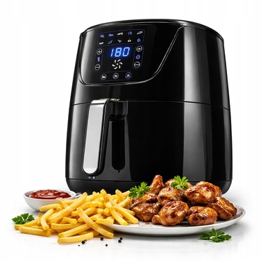 Аерофритюрниця Riwall Dunga 7L XXL 1800W — велика сімейна фритюрниця без олії