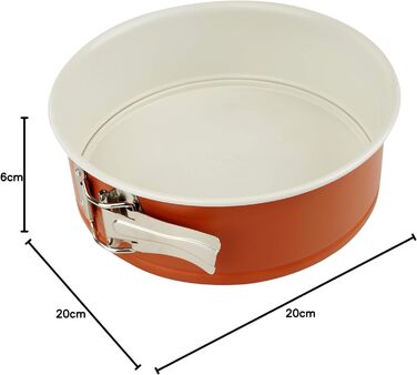 Форма для випічки Dr. Oetker DieMaus Ø26 см, кругла, з антипригарним покриттям (оранжево-кремовий)