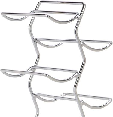 Amazon Basics Modern Style Wine Rack for 12 Bottles, 74 cm, Chrome