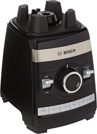 Bosch Stand Mixer VitaBoost MMBH6P6B, 6-Blade Stainless Steel Blades, 2.5L Tritan Mixing Container, Pusher, 6 Automatic Programs, Recipe Book, BPA-Free, Easy Cleaning, 45,000 RPM, 1600 W, black
