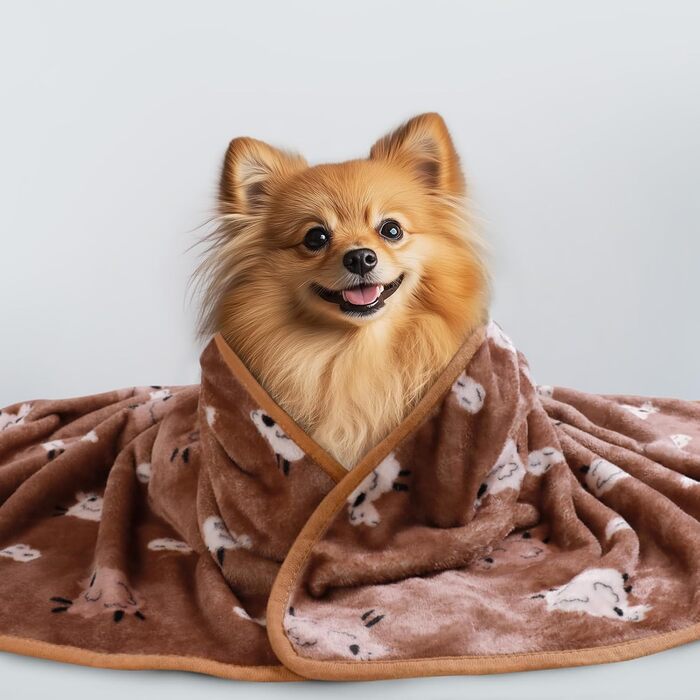 М'яка ковдра для собак та котів Luciphia: тепла флісова ковдра 3 шт. 104*76 см (60*40 см, вівчина)