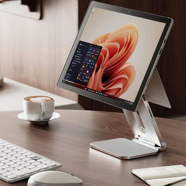 Кріплення Kensington для Surface Pro & Go: ергономічна підставка для планшетів, сумісна з Microsoft, з неслизьким дном, для офісу та в дорогу, K58277WW