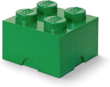 LEGO коробка для зберігання, 4 шипи, 5,7 л, темно-зелена, стійка до штабелювання